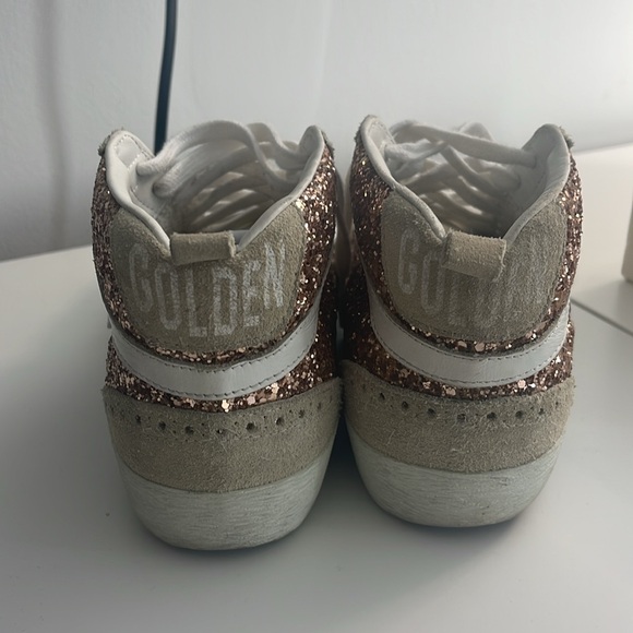 Golden Goose Mid Star Glitter Mid Top Sneakers